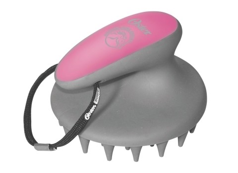 Oster Gumminoppenstriegel grob pink