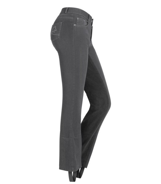 JEANS-JODHPURREITHOSE DORIT 44 hellgrau/alphalt