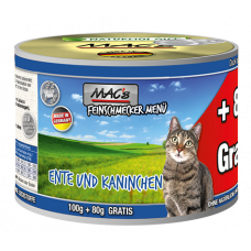 MAC´s Cat Feinschmecker Ente, Kaninchen & Ei 180g
