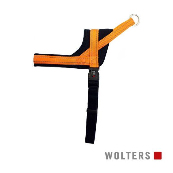 WOLTERS Geschirr Soft&Safe reflek 75-90cm oran/sch