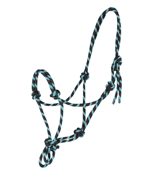 Knotenhalfter, schwarz/mint, VB