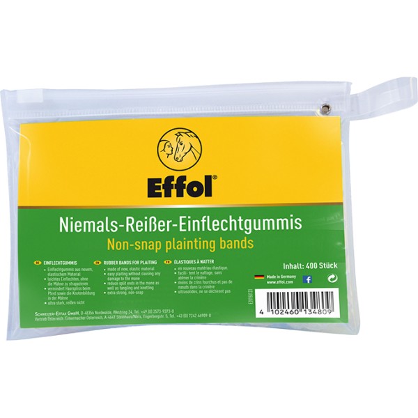 Effol Niemals-Reißer Einflechtgummis schwarz