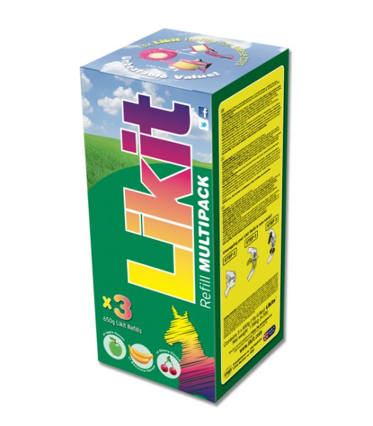 Likit 650 g Sammelpackung,Apfel, Kirsche, Banane