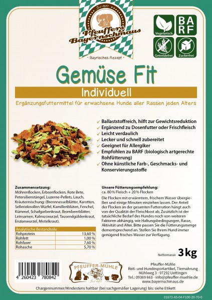 Pfeuffers Gemüse Fit 1,5kg