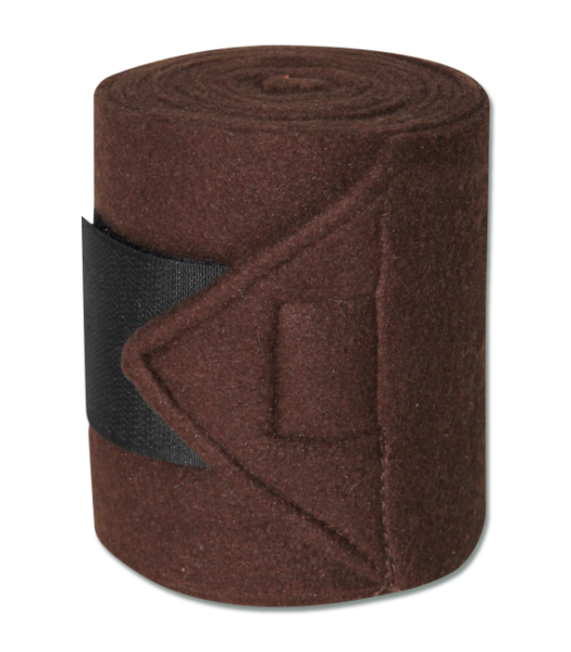 Fleecebandagen braun 4er SET