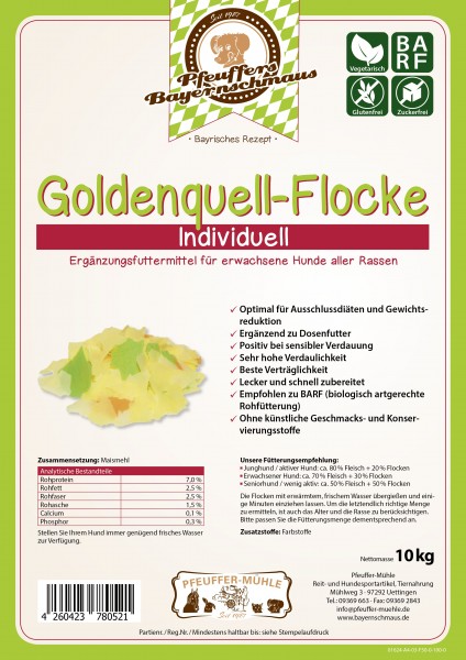 Pfeuffers Goldenquell Flocke 10kg