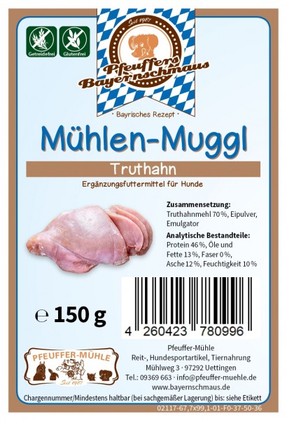 Mühlen-Muggl Truthahn Getreide- & Glutenfrei 150g