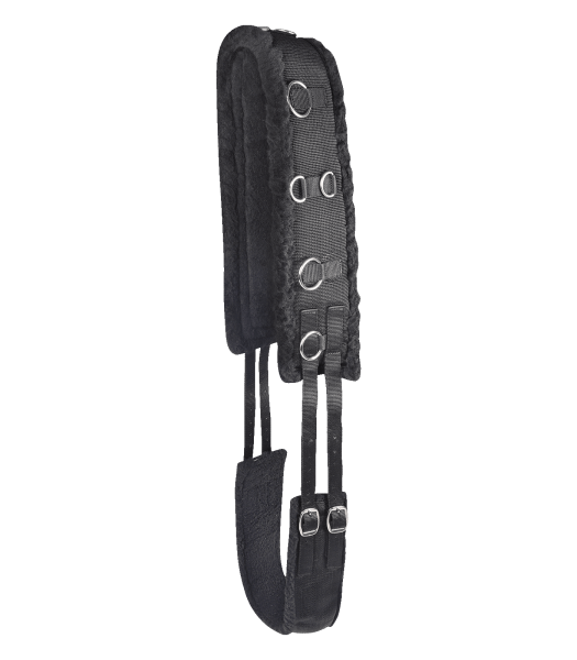 Longiergurt TEDDYFLEECE schwarz WB