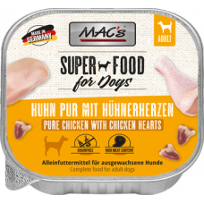 MAC´s Dog Schale Huhn pur mit Gefl.herzen 150g