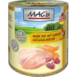 MAC´s Cat Huhn mit ganzen Geflügelherzen 800g