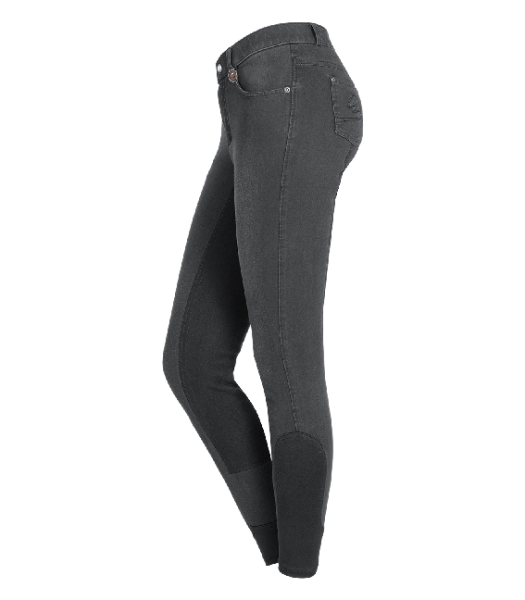 JEANS-REITHOSE CARA hellgrau/asphalt Gr. 42