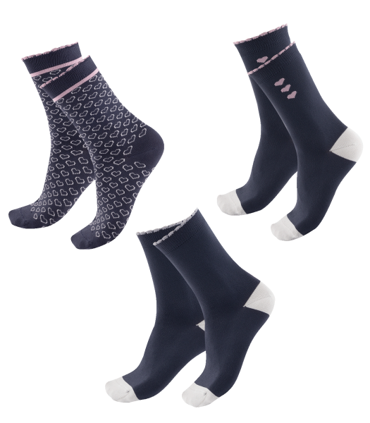 REITSOCKEN LUCKY HEART, KIDS 27-30 Nachtblau LH