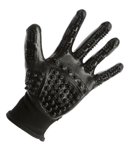 Putz- und Massagehandschuh schwarz Gr. S