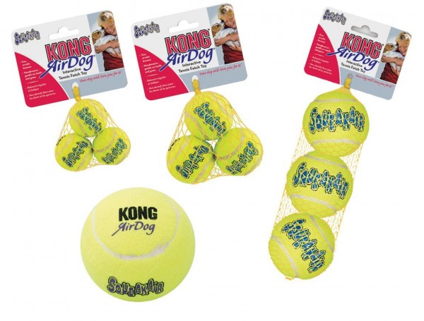 KONG Air Squeaker Tennis Ball XS (3 Stück)