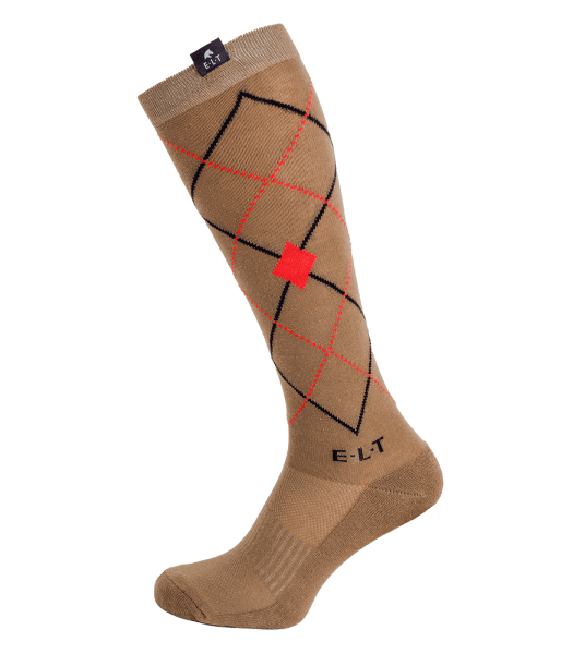 Reitsocken Argyle samtrot 39-42
