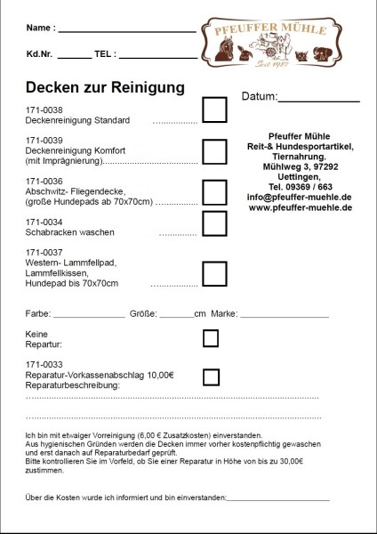 Pferdedecken Waschen Komfort mit Imprägnierung