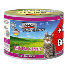 MAC´s Cat Feinschmecker Huhn & Makrele 180g