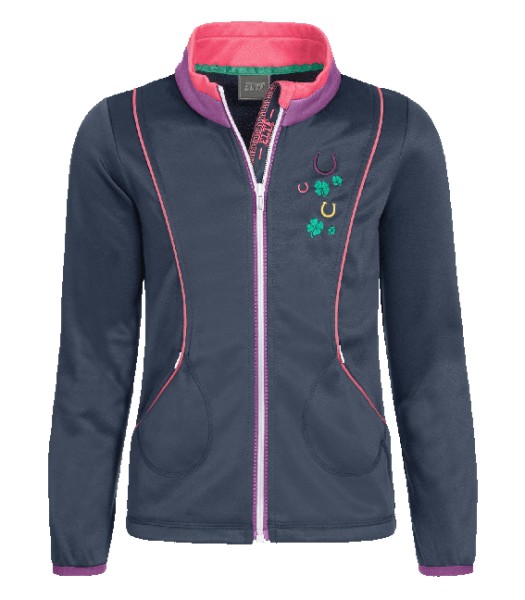 Kinder Fleecejacke Lucky Jule, nachtblau, 104/110