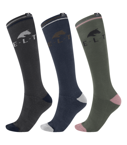 REITERSOCKEN HORSE asphalt/nachtblau/kieselgrau M