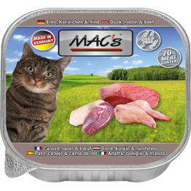 MAC´s Cat Schale Ente, Kaninchen & Rind 100g