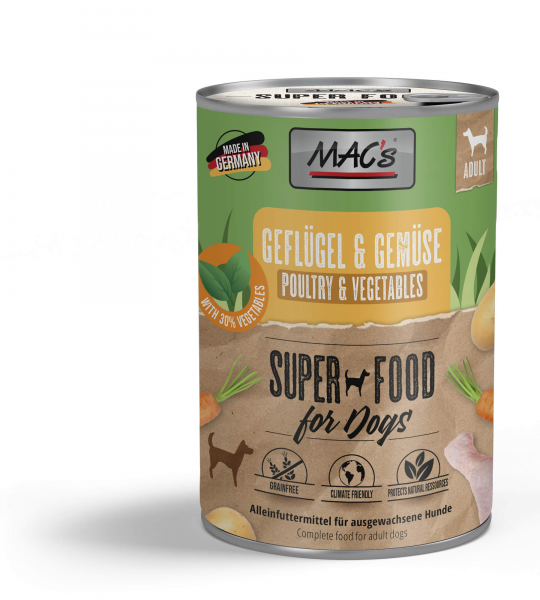 MACs Dog Geflügel & Gemüse 400g