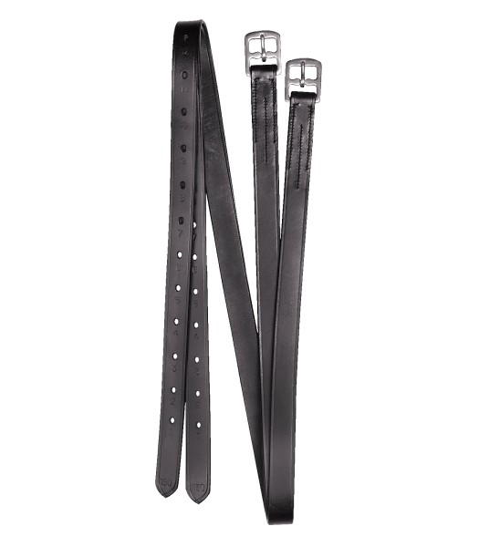 STEIGBÜGELRIEMEN, LEDER X-LINE, 25MM SCHWARZ 150CM