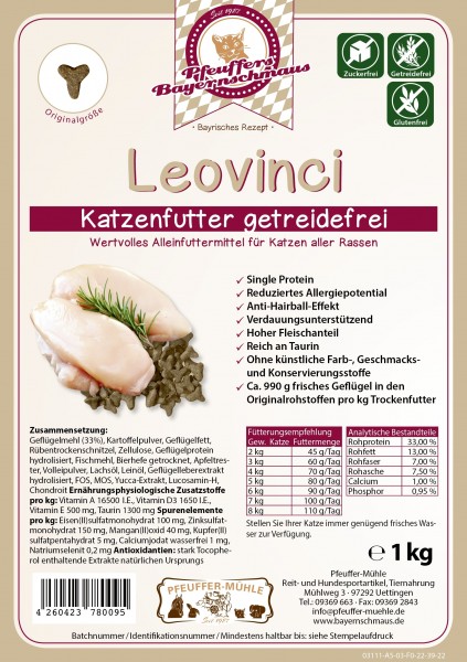 Pfeuffers Katzenfutter Leovinci getreidefrei 1kg