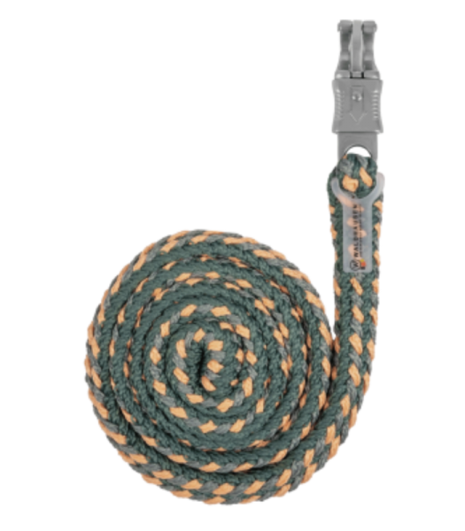 Anbindestrick Plus - Panikhaken pinie/pfirsich&gra