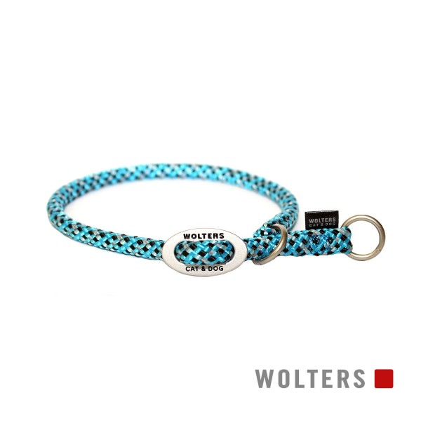 WOLTERS Schlupfhalsband reflekt aqua/sw 30x3