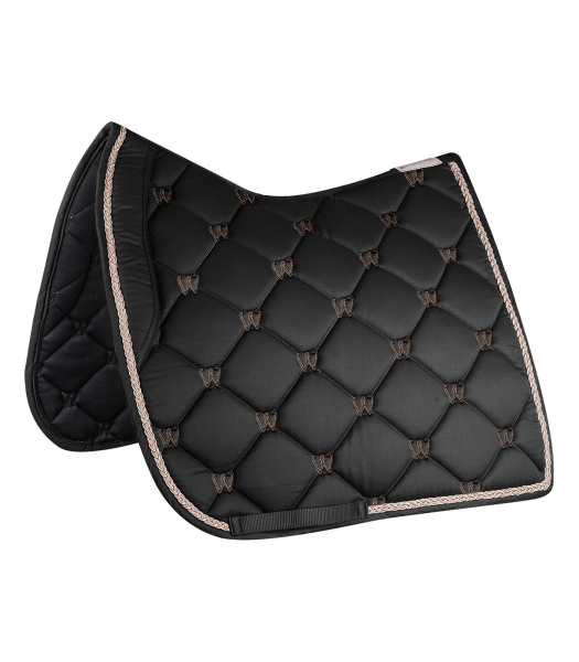 Schabracke Valencia, schwarz/rose-gold, Dressur