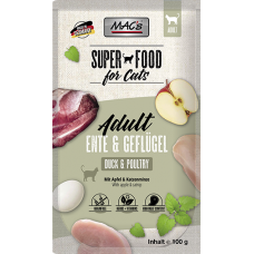 MAC´s Cat Pouch Pack Ente, Geflügel & Apfel 100g